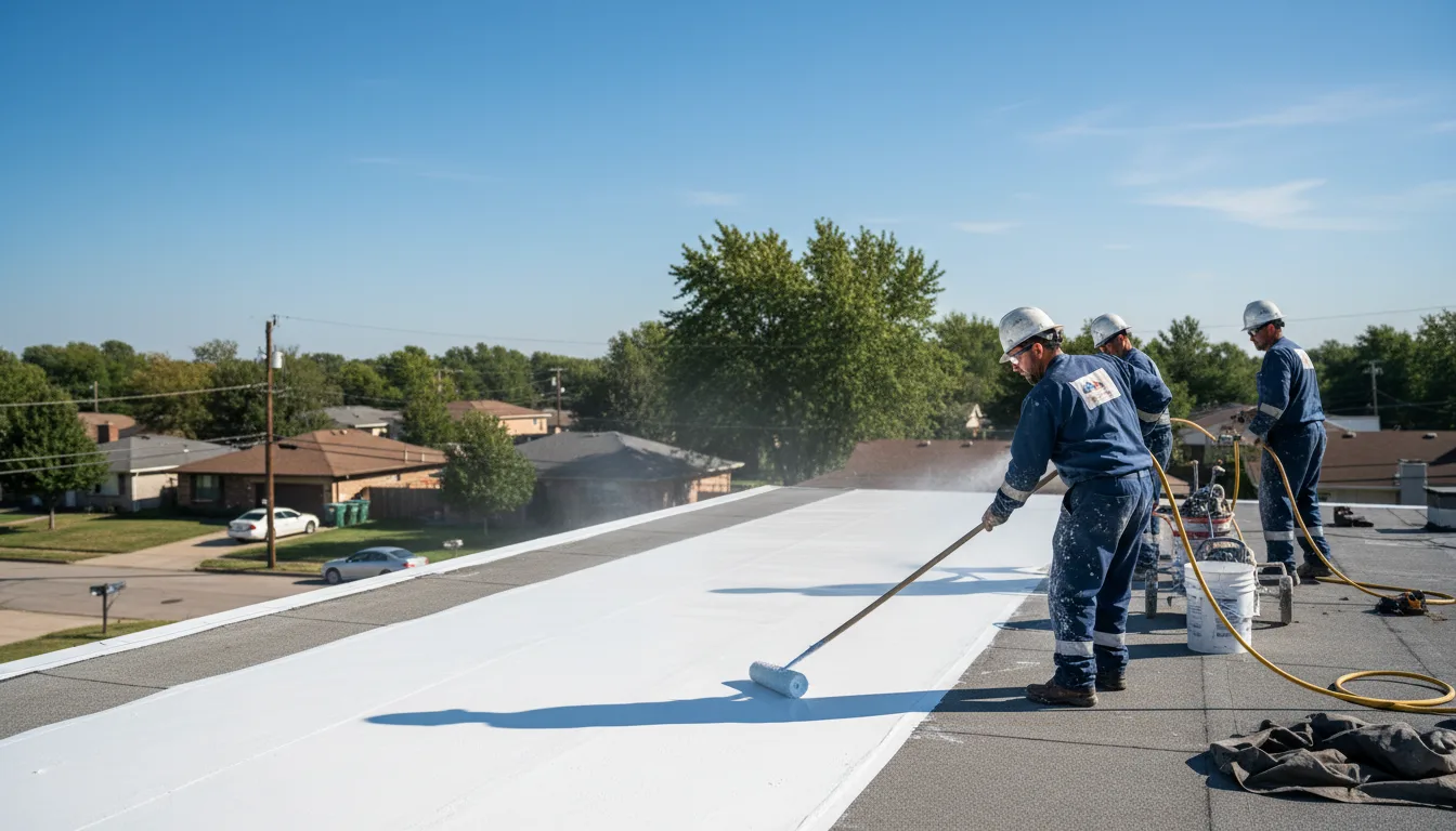 Commercial roof coating in Carriere, MS near me